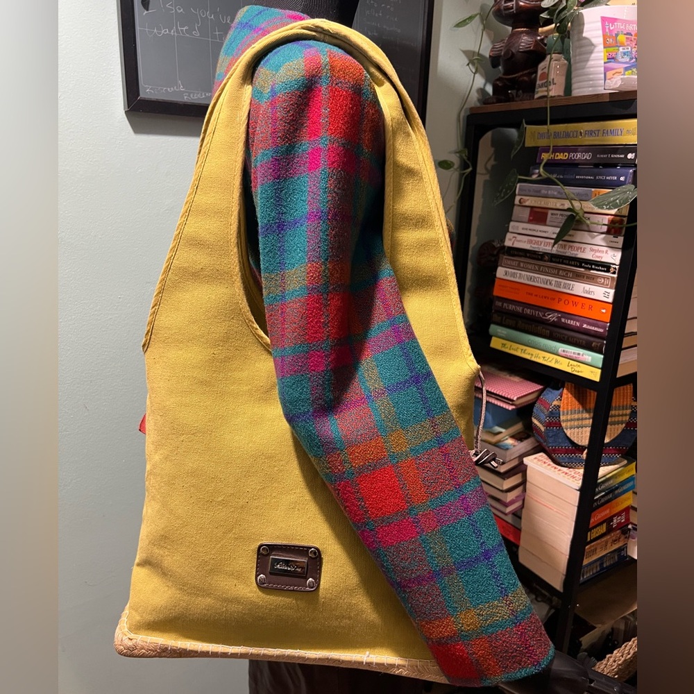 SALDARINI 1882 ESPABAG™ Lime Green Canvas Rubber Espadrille Hobo Tote Bag